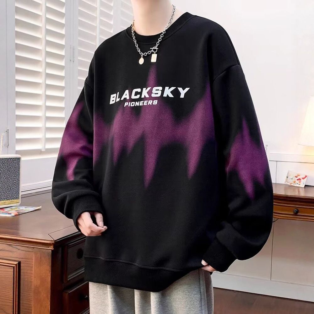 Lazy Trendy Artistic Hoodie Simple Stylish Long-sleeved Sweatshirt